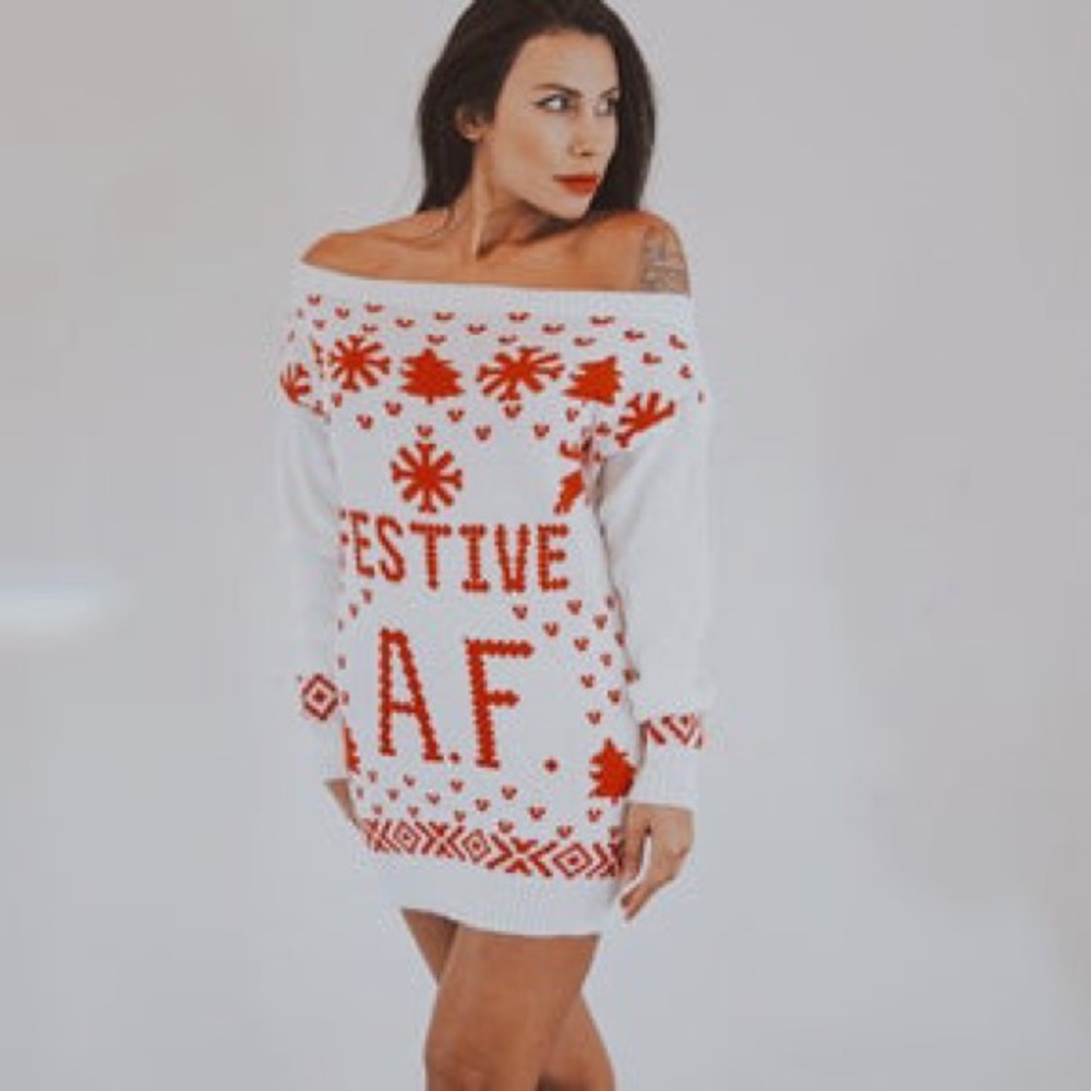 Knit Sweater dress